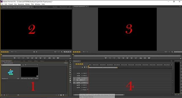 Link tải và cài đặt Premiere Pro CC 2020 chi tiết 10 Các cửa sổ làm việc
