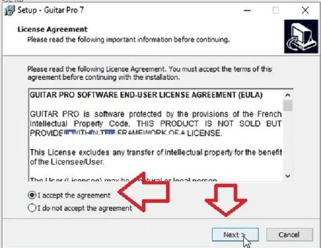 Cách tải Guitar Pro 7.5 – Phiên bản chơi nhạc trên PC 4 Cách cài đặt phần mềm Guitar pro bước 3
