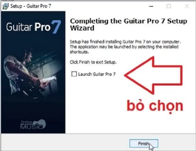 Cách tải Guitar Pro 7.5 – Phiên bản chơi nhạc trên PC 7 Cách cài đặt phần mềm Guitar pro bước 5