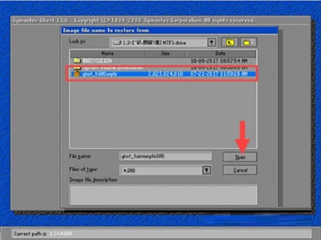 cách ghost win10 thôn qua ổ cứng bước 14