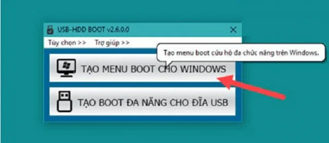 cách ghost win 10 thông qua ổ cứng bước 2