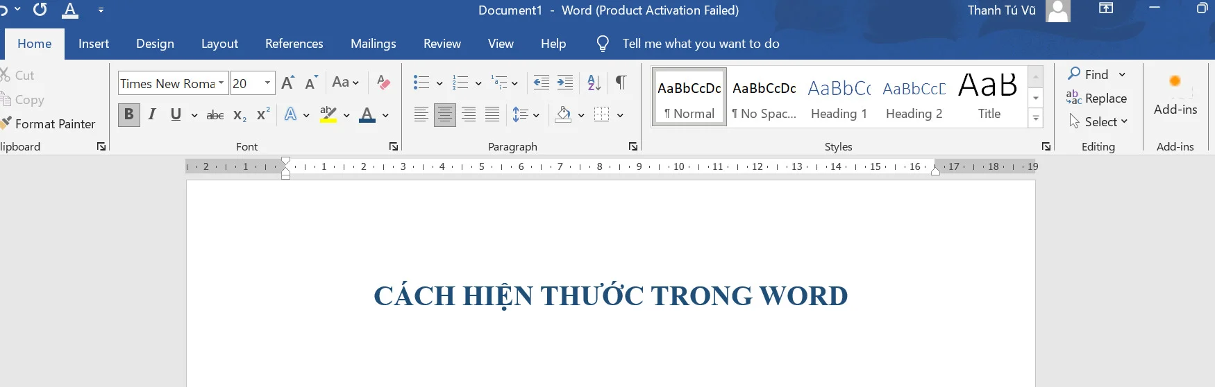 Hướng dẫn cách hiện thước trong Word trên Window và iOS 1 Cách hiện thước trong Word