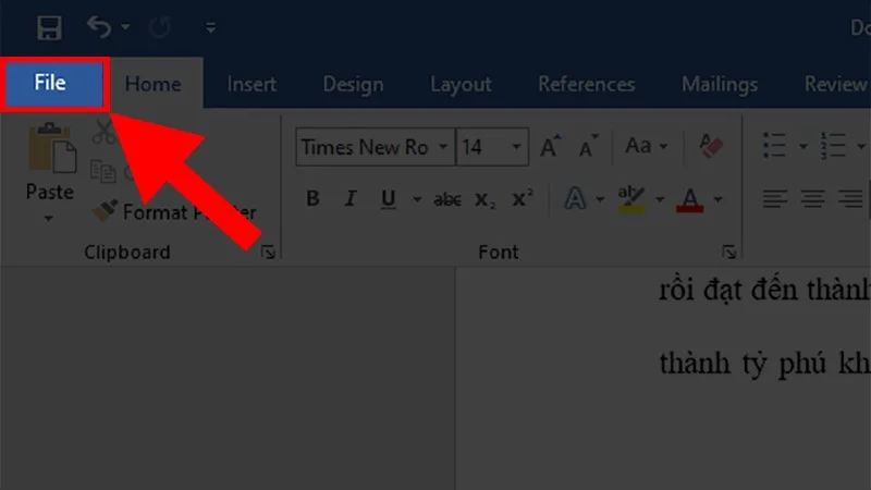 Cách in trong Word 2010 cho người mới bắt đầu 2 Chọn thẻ File.
