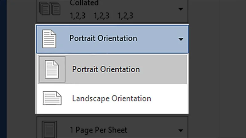 Cách in trong Word 2010 cho người mới bắt đầu 10 Portrait/Landscape Orientation