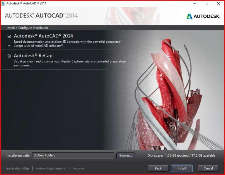 Cách tải và cài đặt bản full crack của phần mềm Autocad 2014 6 Chọn Install để tiếp tục