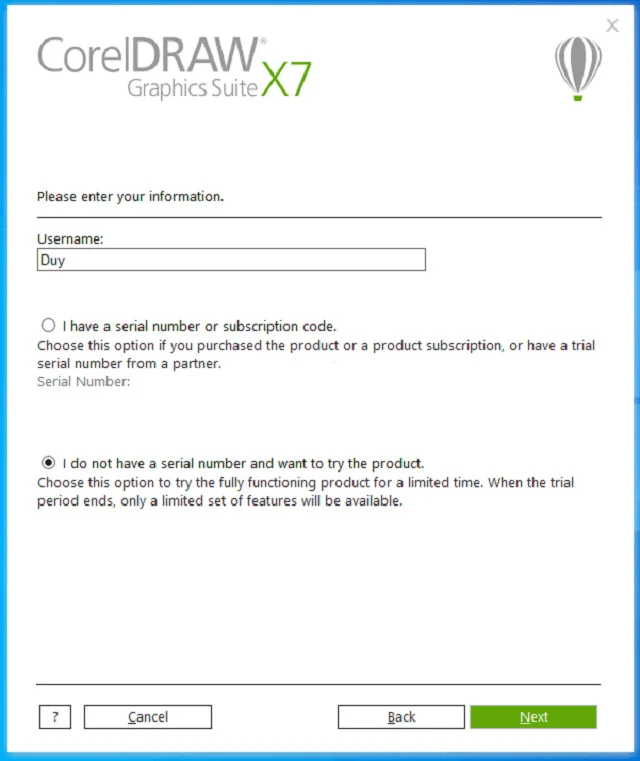 Cài đặt CorelDRAW X7