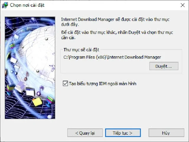 Download IDM Full Crack 6.41 Build 10 bản mới nhất 2024 4 Cài đặt phần mềm IDM trên máy tính bước 4