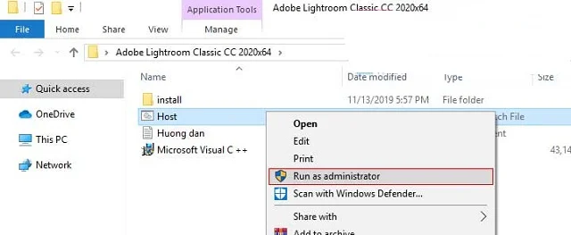 Chạy file host nếu máy bạn chưa cài visual C++