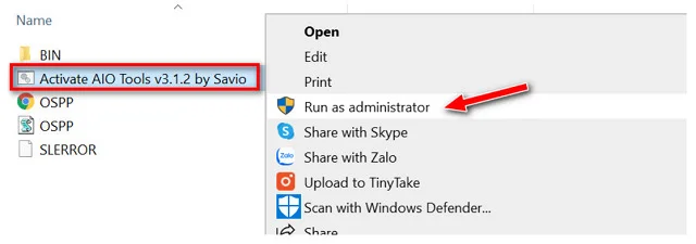 Hướng dẫn tải và cài đặt Office 2019 miễn phí 9 Cho chạy tệp tin với lệnh Admin