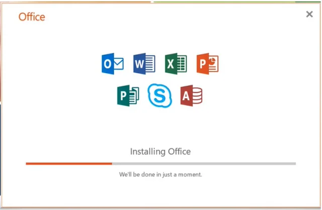 Hướng dẫn tải và cài đặt Office 2019 miễn phí 6 Chờ đợi quá trình cài đặt