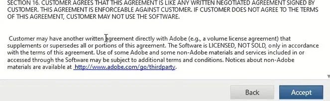 Hướng dẫn tải và cài đặt Adobe Dreamweaver CS6 11 chọn Accept