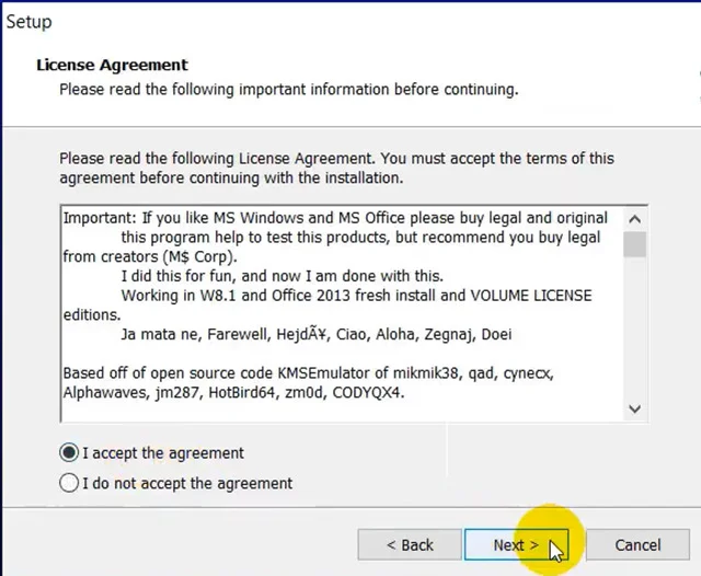 Tải Microsoft Project 2019 full crack miễn phí nhanh chóng 9 Chọn lệnh Next sau khi tích chọn I accept the agreement