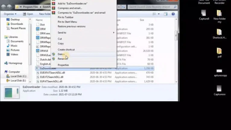 Cách Crack Phần Mềm Easeus Data Recovery Wizard An Toàn 12 chọn "Delete"