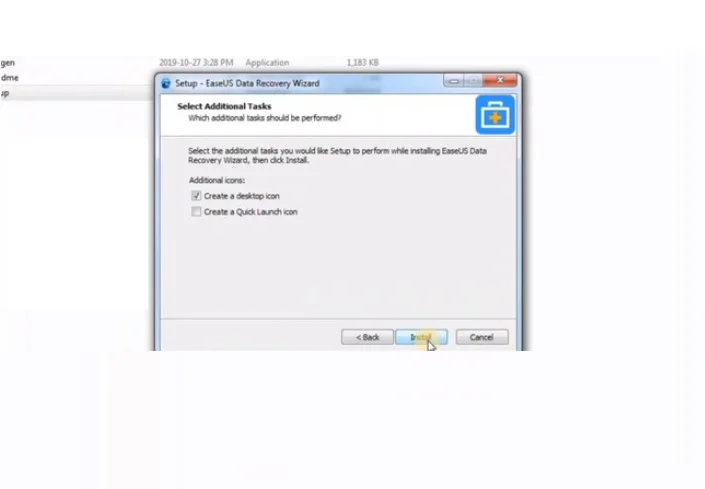 Cách Crack Phần Mềm Easeus Data Recovery Wizard An Toàn 9 chọn “Install