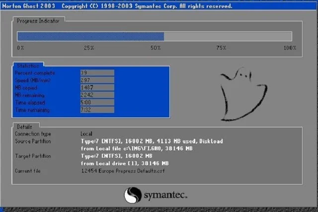 Hướng dẫn các bước shost win10 bằng onekey bước 5