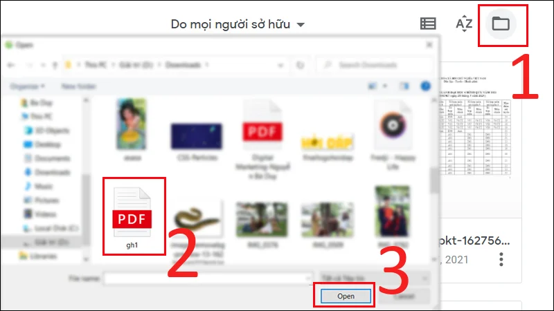 Hướng dẫn đơn giản cách in file PDF bị khóa 7 Nhấn Open