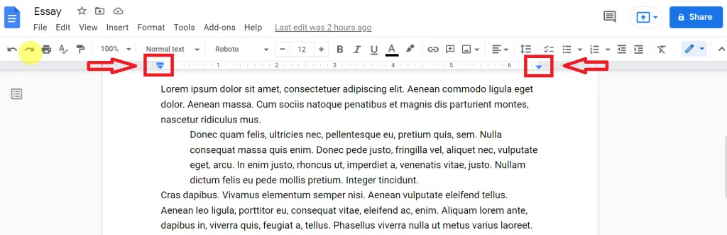 2 cách in trong Google Docs cho người mới 7 kéo thanh lề để điều chỉnh kích thước