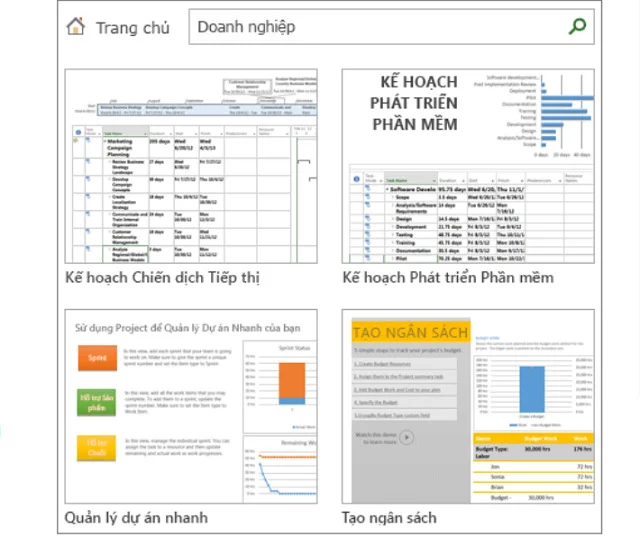 Tải Microsoft Project 2019 full crack miễn phí nhanh chóng 18 Hướng dẫn người dùng tạo dự án từ mẫu