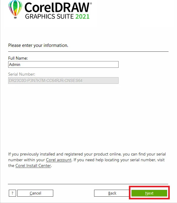 Corel 2021 Bản Full Miễn Phí - Tải Nhanh Chóng 9 Điền đầy đủ thông tin