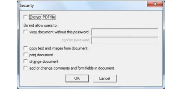 Cài đặt và sử dụng PdfFactory Pro đơn giản nhất 8 Kiểm soát việc truy cập vào file PDF