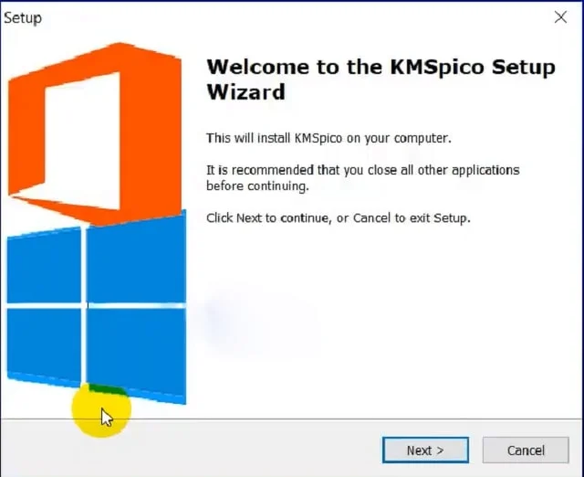 Tải KMSpico 11 bản full cho Win và Office【Đã Test 100% 】 3 Mở file cài đặt chọn next nếu đồng ý