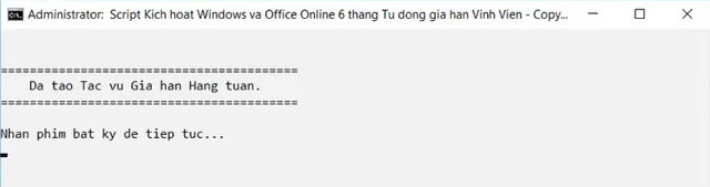 Hướng dẫn tải và cài đặt Office 2019 miễn phí 18 Nhấn phím bất kỳ để hoàn thành