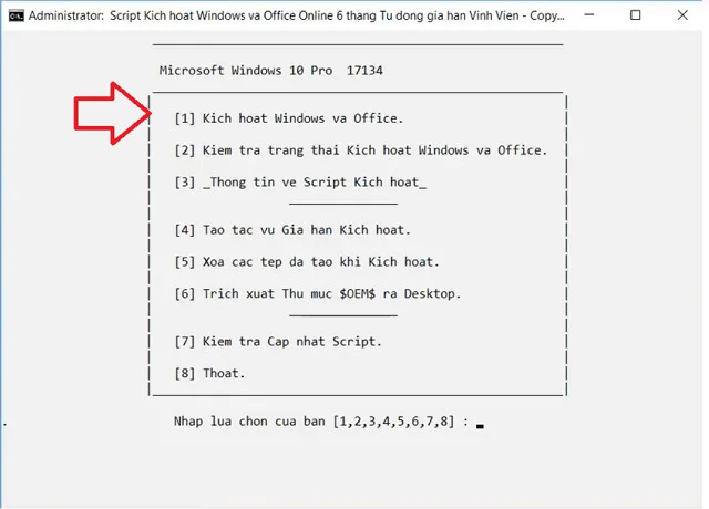 Hướng dẫn tải và cài đặt Office 2019 miễn phí 13 Nhấn phím số 1