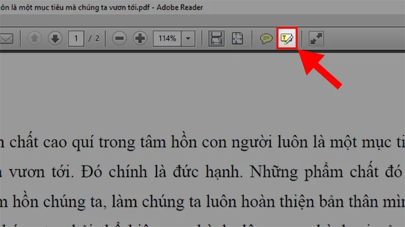Nhấn vào nút “Highlight Text”