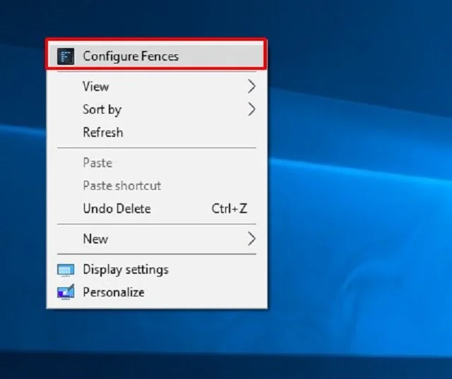 Bật mí chi tiết cách tải Stardock Fences full crack 17 Nhấp chuột phải vào màn hình rồi chọn mục Configure Fences