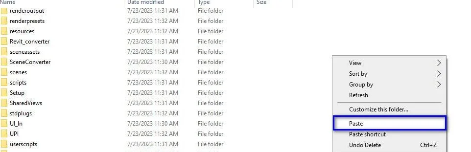 Paste file