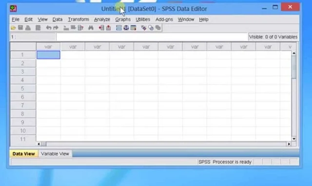 Tải về SPSS 16 và cách cài đặt đơn giản cho người mới 3 Phần mềm SPSS 16 giao diện khá giống excel