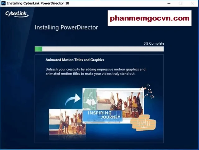 PowerDirector và những ưu điểm cần biết của CyberLink PowerDirector 10 Quá trình cài đặt cần đợi trong giây lát