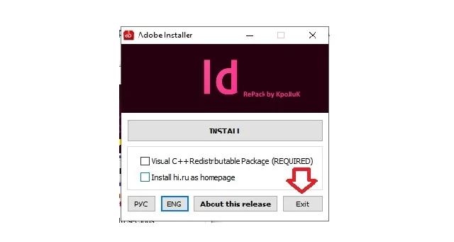 Hướng dẫn tải và cài đặt bản full crack của Adobe indesign 8 Quy trình thực hiện bước 5