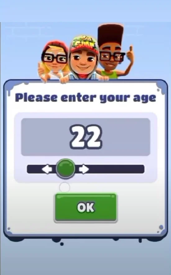 Cách tải Hack Subway Surfers bản crack mới nhất 2024 12 Khai báo tuổi