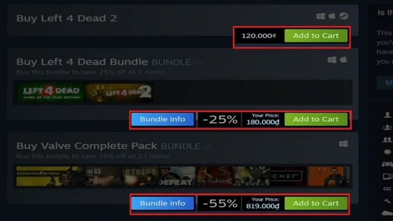 Thông tin game Left 4 Dead 2 - Cách tải game cho người mới 16 Nhấp chọn "Add to Cart"