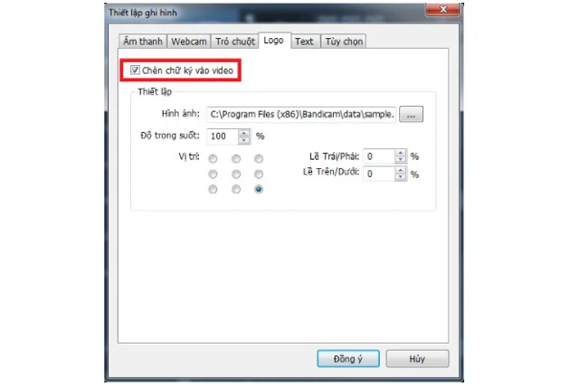 Link tải Bandicam full Crack phiên bản 6.0.1 mới nhất 23 Tạo chữ ký cho video