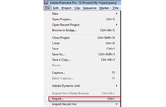 Link tải và cài đặt Premiere Pro CC 2020 chi tiết 15 Tạo Import file