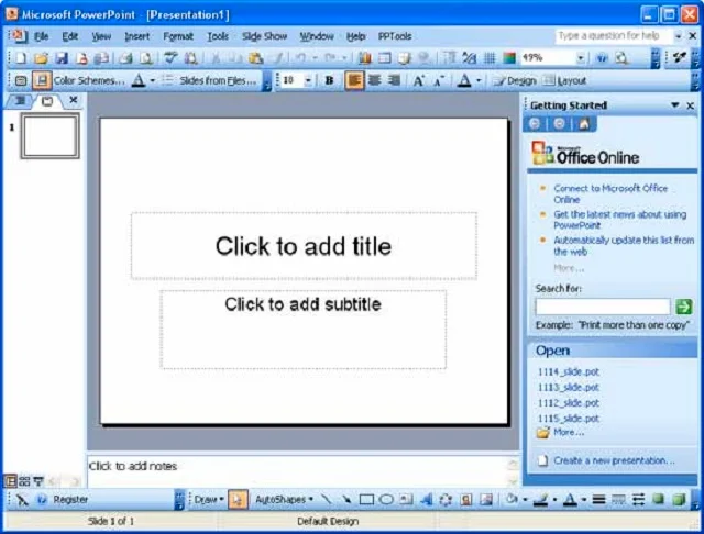 Hướng dẫn tải và cài đặt chi tiết Office 2003 full miễn phí 4 Tạo ra các bài thuyết trình có nội dung hấp dẫn và bố cục sắp xếp khoa học