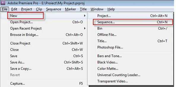 Link tải và cài đặt Premiere Pro CC 2020 chi tiết 14 Tạo sequence mới