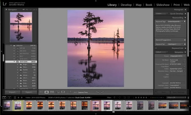 Thanh công cụ trong phần mềm chỉnh sửa ảnh Lightroom