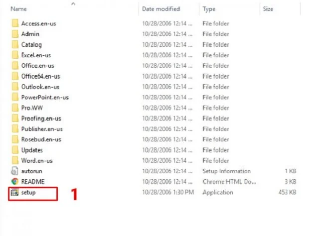 Link tải Microsoft Office 2007 full miễn phí mới nhất 5 Tiến hành cài đặt bằng cách mở file setup