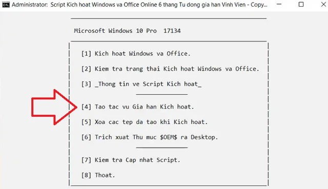Hướng dẫn tải và cài đặt Office 2019 miễn phí 16 Tiếp tục nhấn phím 4
