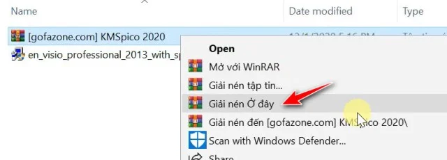 Bật mí tải và cài đặt Microsoft Visio 2013 đơn giản 8 Tiếp tục thực hiện thao tác giải nén