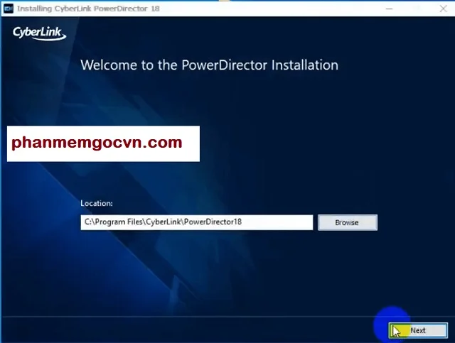 PowerDirector và những ưu điểm cần biết của CyberLink PowerDirector 8 Tiếp tục với Next