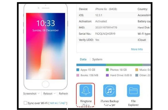 Tìm kiếm bài hát yêu thích sau khi chọn Ringtone Maker