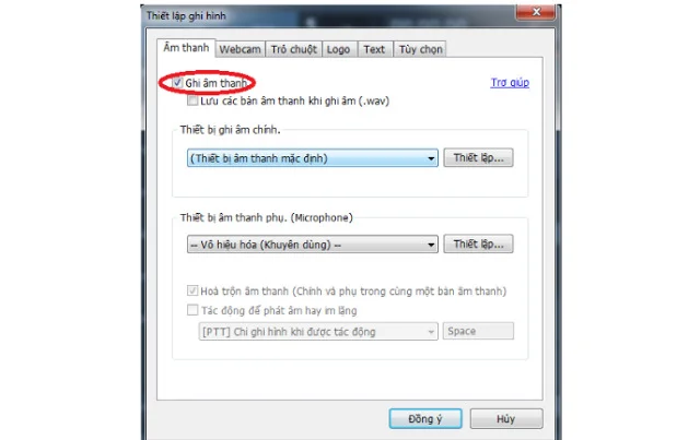Link tải Bandicam full Crack phiên bản 6.0.1 mới nhất 20 Tùy chọn Ghi âm thanh