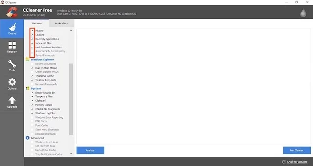 Xóa các file rác