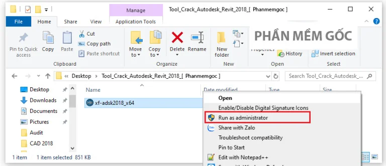 Cách Cài Đặt Và Tối Ưu Hóa Revit 2018 Cho Người Mới Bắt Đầu 12 Chạy Tool xf-adesk 2018.exe