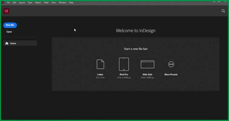 Hướng Dẫn Nhanh Cài Đặt InDesign 2022 11 Giao diện phần mềm Adobe Indesign 2022