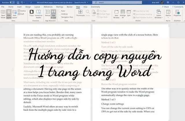 Cách copy 1 trang Word, sao chép 1 trang trong word cực dễ chỉ 5s 1 Cách copy 1 trang Word hay sao chép nguyên 1 trang trong word không chỉ có 1 cách